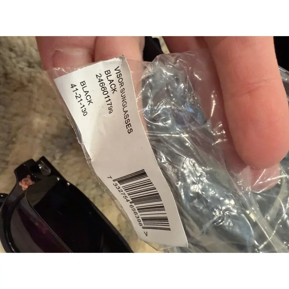 Mini Rodini Visor Sunglasses Kids Age 3-7 Black NIB NEW